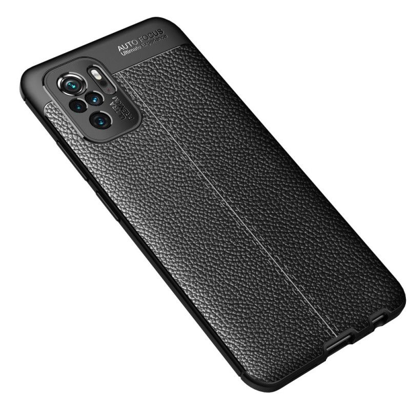 Coque Xiaomi Redmi Note 10 / Note 10s Effet Cuir Litchi Double Line