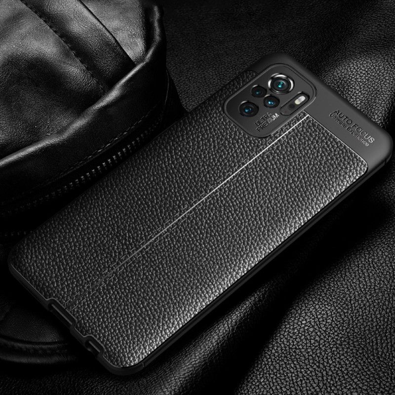 Coque Xiaomi Redmi Note 10 / Note 10s Effet Cuir Litchi Double Line