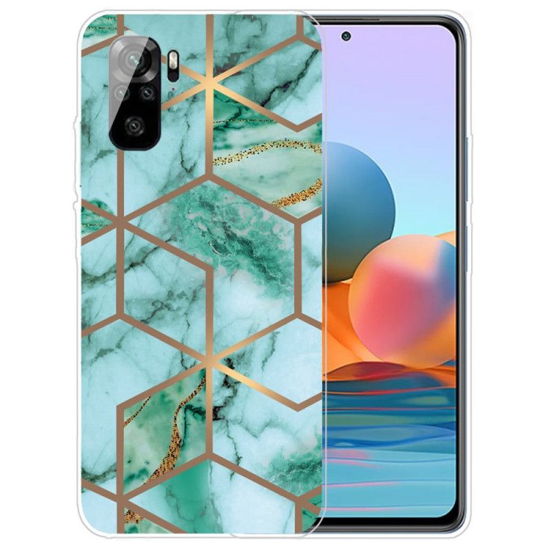 Coque Xiaomi Redmi Note 10 / Note 10s Marbre Géométrie Intense