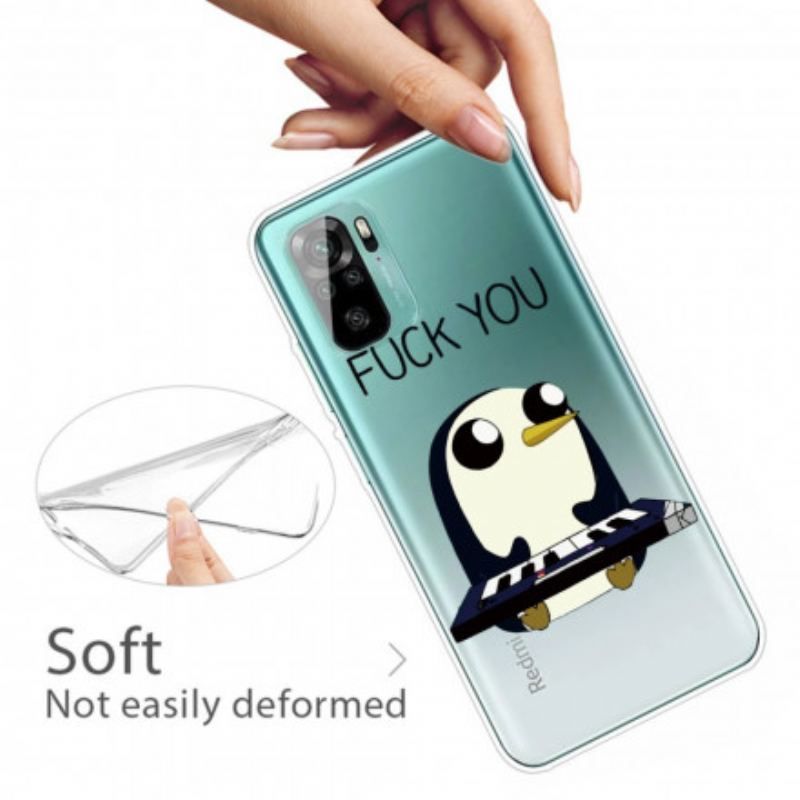 Coque Xiaomi Redmi Note 10/10S/Poco M5s Pingouin Fuck You