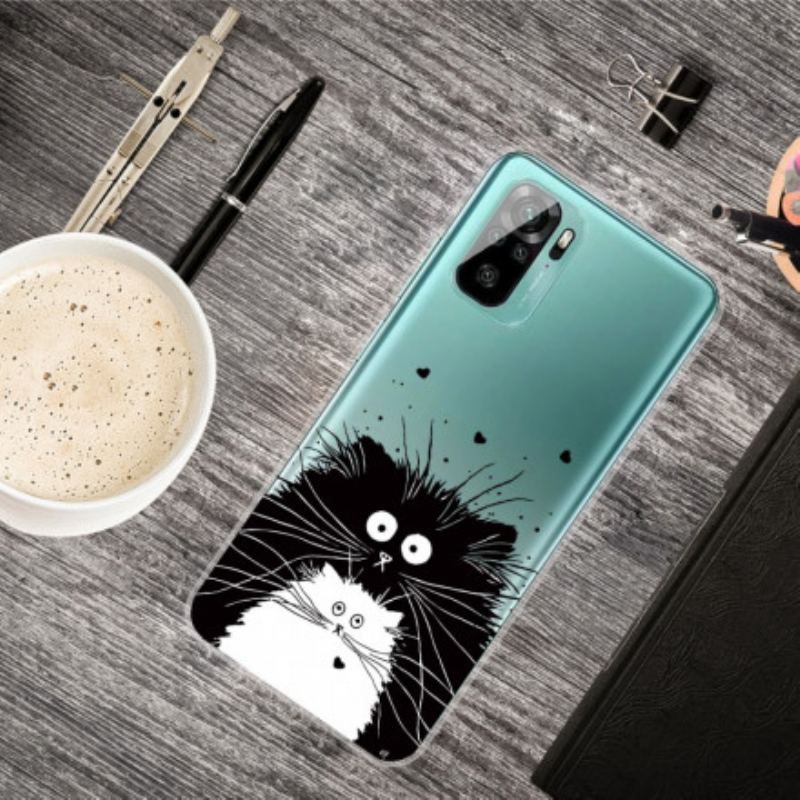 Coque Xiaomi Redmi Note 10/10S/Poco M5s Regarde les Chats