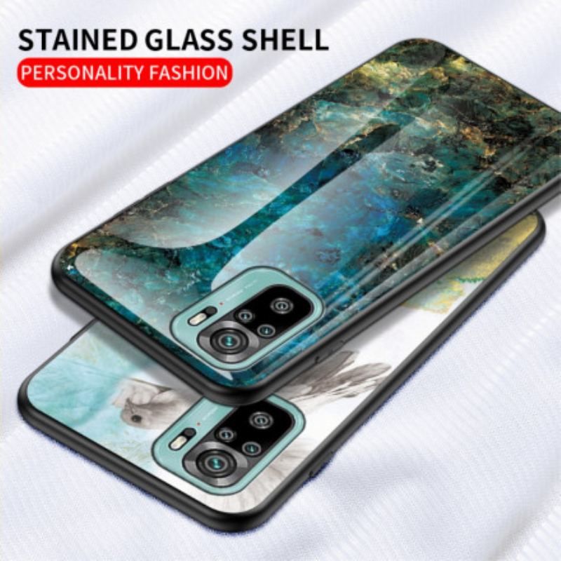 Coque Xiaomi Redmi Note 10/10S/Poco M5s Verre Trempé Marble Colors