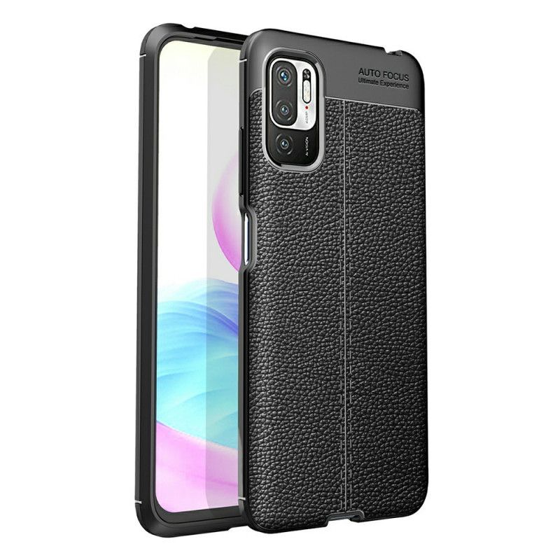 Coque Xiaomi Redmi Note 10 5g Effet Cuir Litchi Double Line