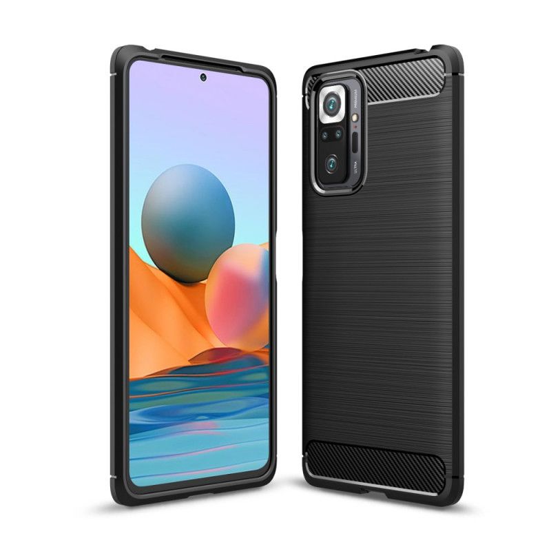 Coque Xiaomi Redmi Note 10 Pro Fibre Carbone Brossée