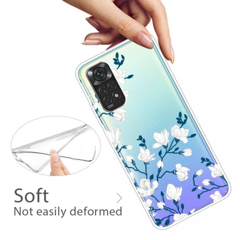 Coque Xiaomi Redmi Note 11 / 11s Fleurs Blanches