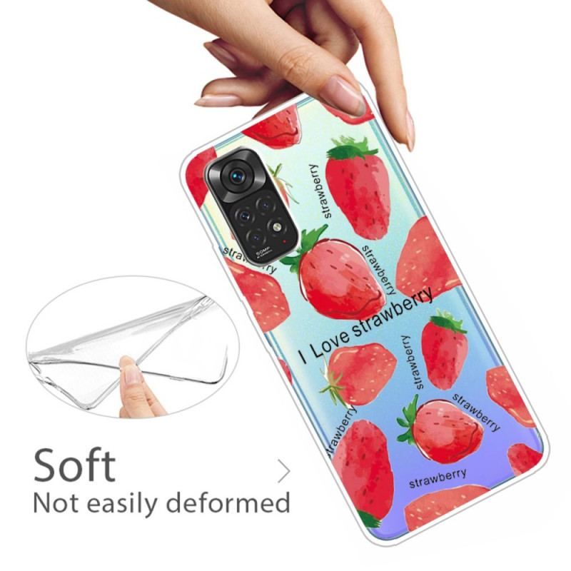 Coque Xiaomi Redmi Note 11 / 11s Fraises / i Love Strawberry