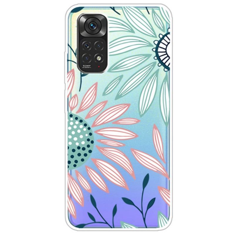 Coque Xiaomi Redmi Note 11 / 11s Transparente Fleur