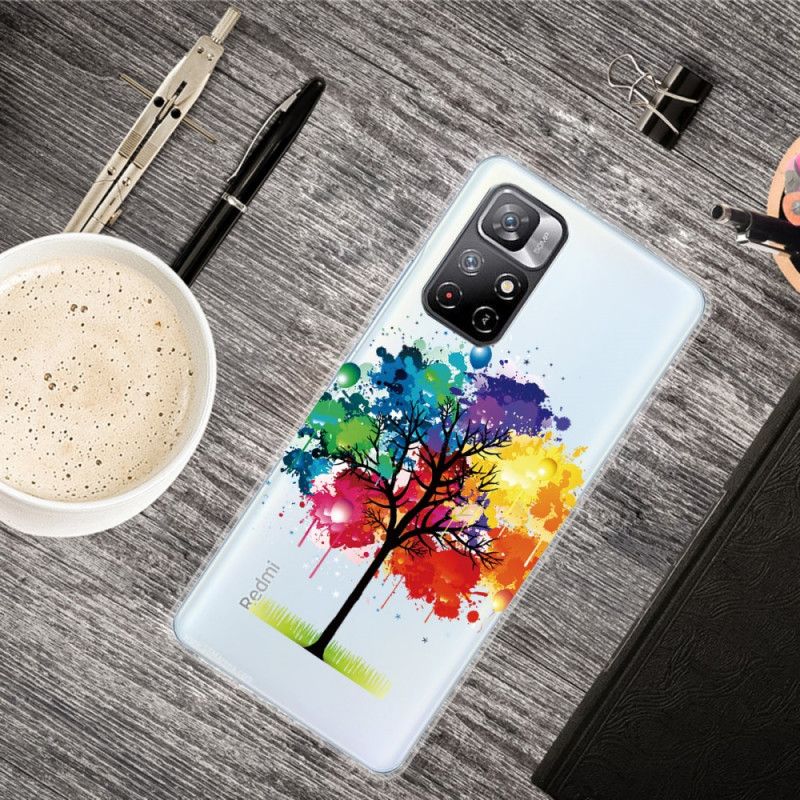 Coque Xiaomi Redmi Note 11 / Poco M4 Pro 5G Arbre Aquarelle