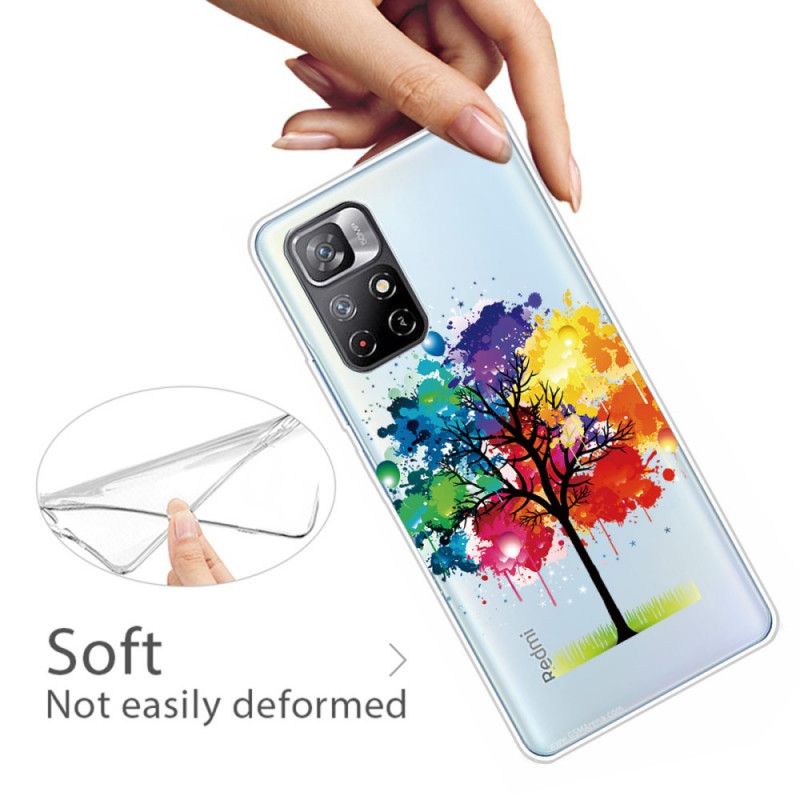 Coque Xiaomi Redmi Note 11 / Poco M4 Pro 5G Arbre Aquarelle