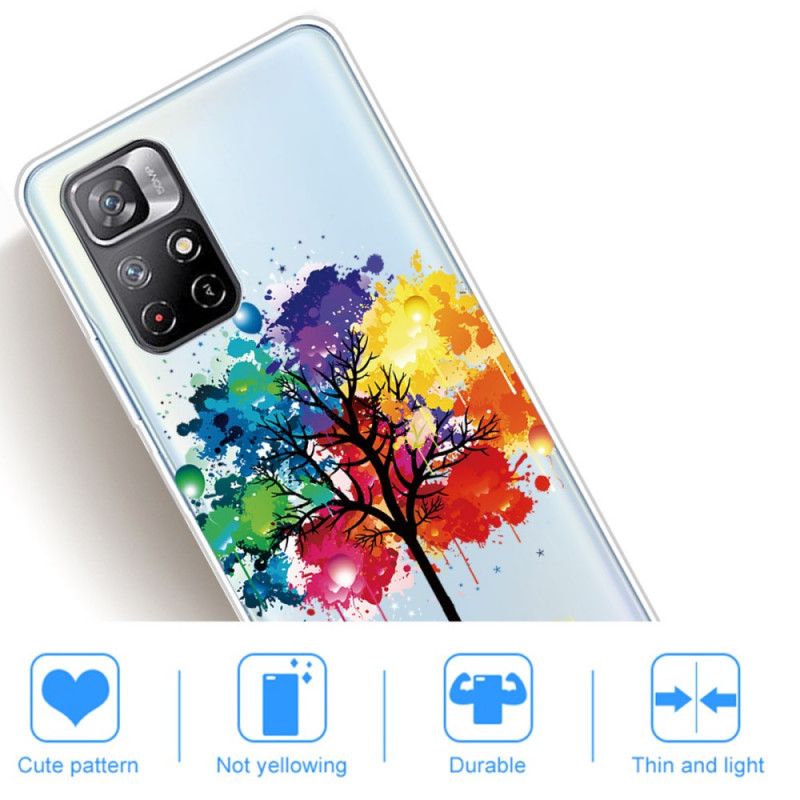 Coque Xiaomi Redmi Note 11 / Poco M4 Pro 5G Arbre Aquarelle