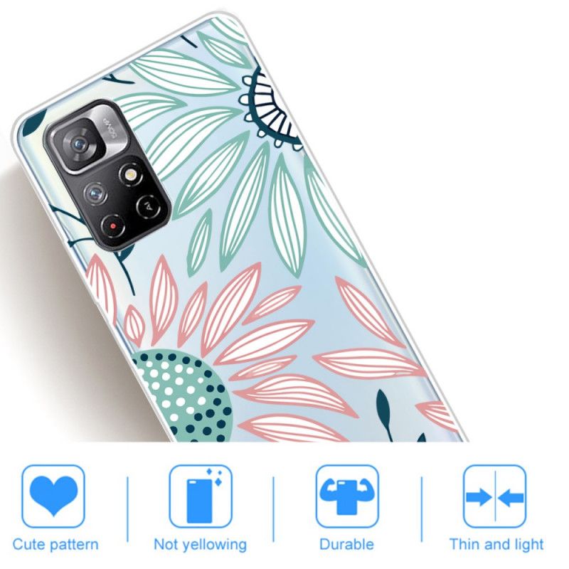 Coque Xiaomi Redmi Note 11 / Poco M4 Pro 5G Fleur Pure