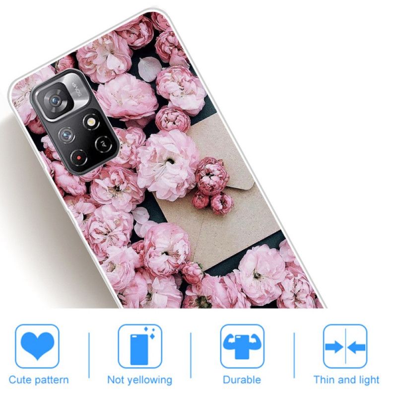 Coque Xiaomi Redmi Note 11 / Poco M4 Pro 5G Fleurs Intenses