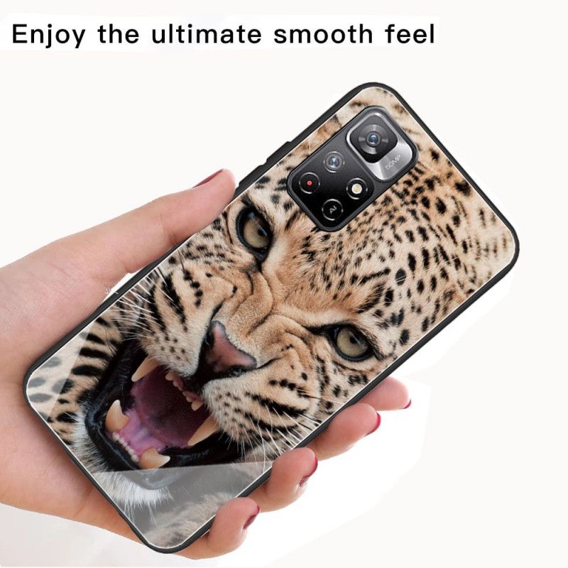 Coque Xiaomi Redmi Note 11 / Poco M4 Pro 5G Verre Trempé Léopard