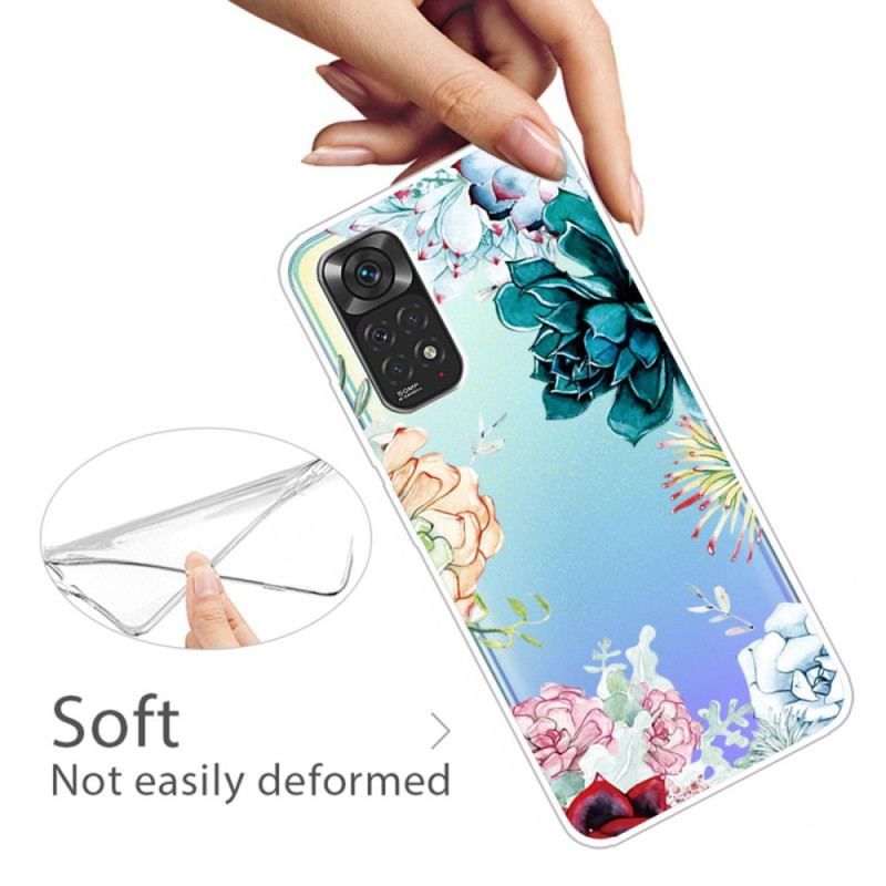 Coque Xiaomi Redmi Note 11 Pro / Note 11 Pro 5G Fleurs Aquarelle