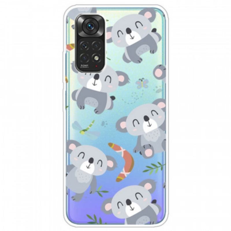 Coque Xiaomi Redmi Note 11 Pro / Note 11 Pro 5G Petits Koalas Gris