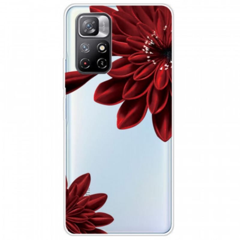 Coque Xiaomi Redmi Note 11 Pro Plus 5G Fleurs Rouges