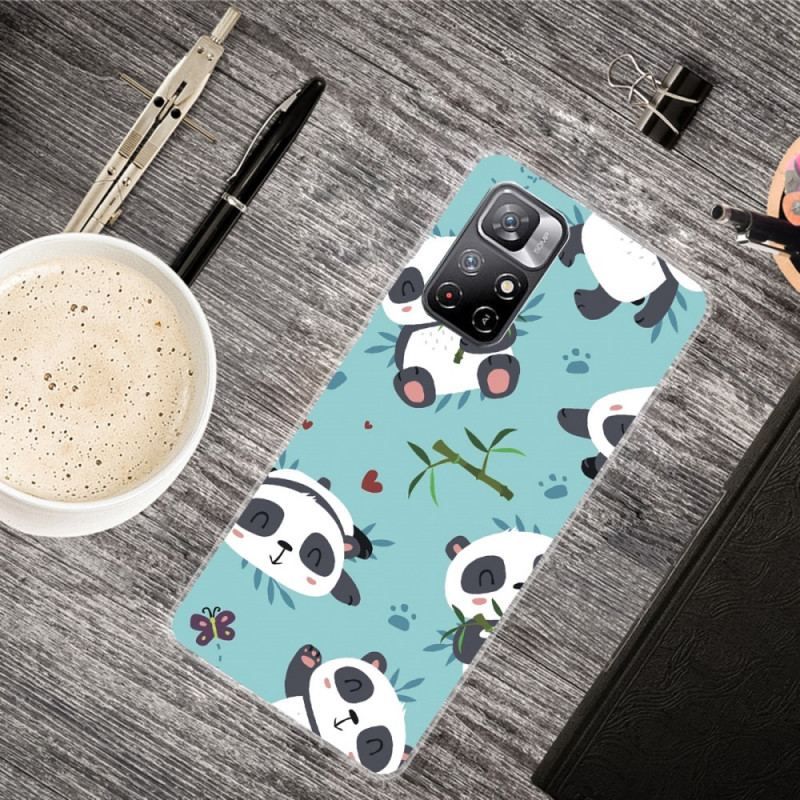 Coque Xiaomi Redmi Note 11 Pro Plus 5G Silicone Tas de Pandas