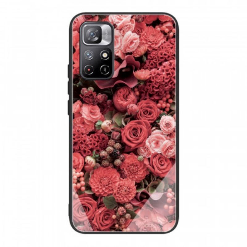 Coque Xiaomi Redmi Note 11 Pro Plus 5G Verre trempé Fleurs Roses