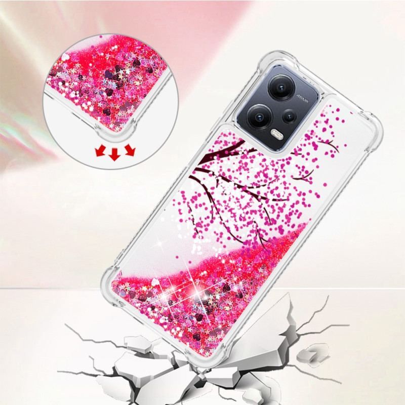 Coque Xiaomi Redmi Note 12/Poco X5 5G Paillettes Arbre