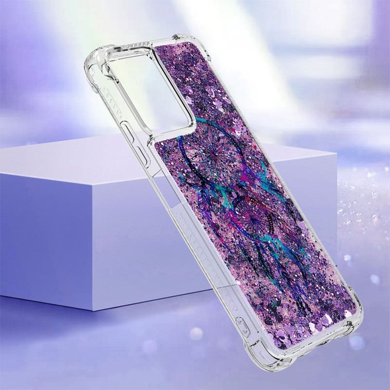 Coque Xiaomi Redmi Note 12/Poco X5 5G Paillettes Attrape Rêves