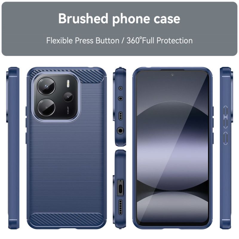 Coque Xiaomi Redmi Note 14 4G Fibre Carbone Brossée