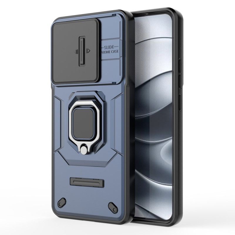 Coque Xiaomi Redmi Note 14 5G Multifonctionnelle avec Support et Protection d'Objectif