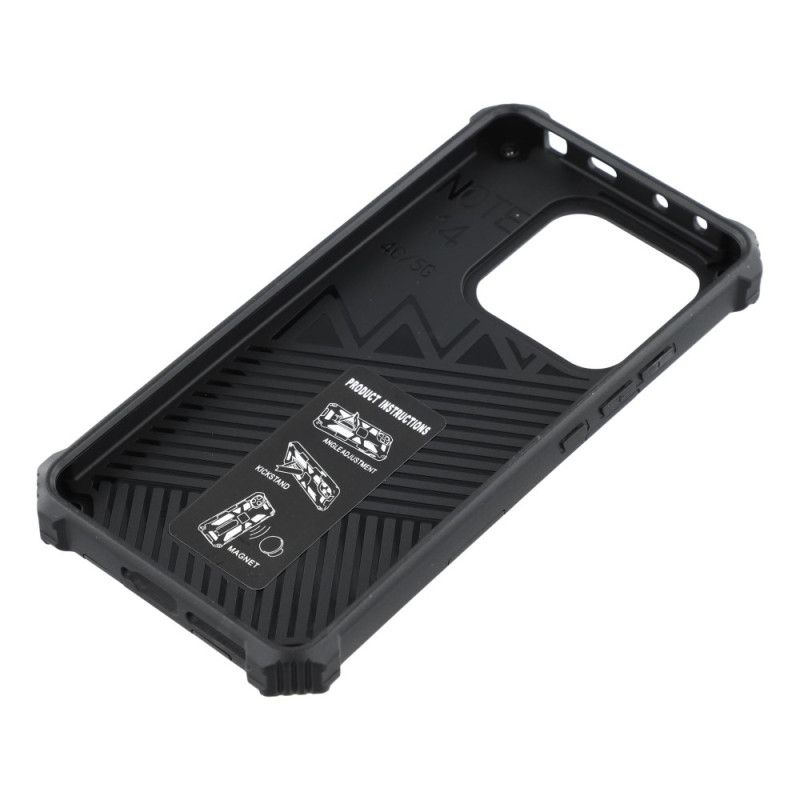 Coque Xiaomi Redmi Note 14 5G Robuste avec Support Intégré