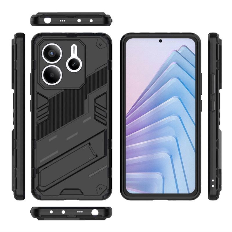 Coque Xiaomi Redmi Note 14 5G Support Amovible Deux Positions Mains Libres