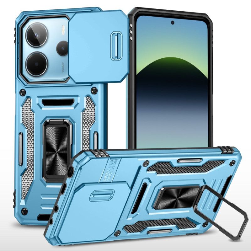 Coque Xiaomi Redmi Note 14 5G Ultra Résistante avec Support et Protecteur Objectif