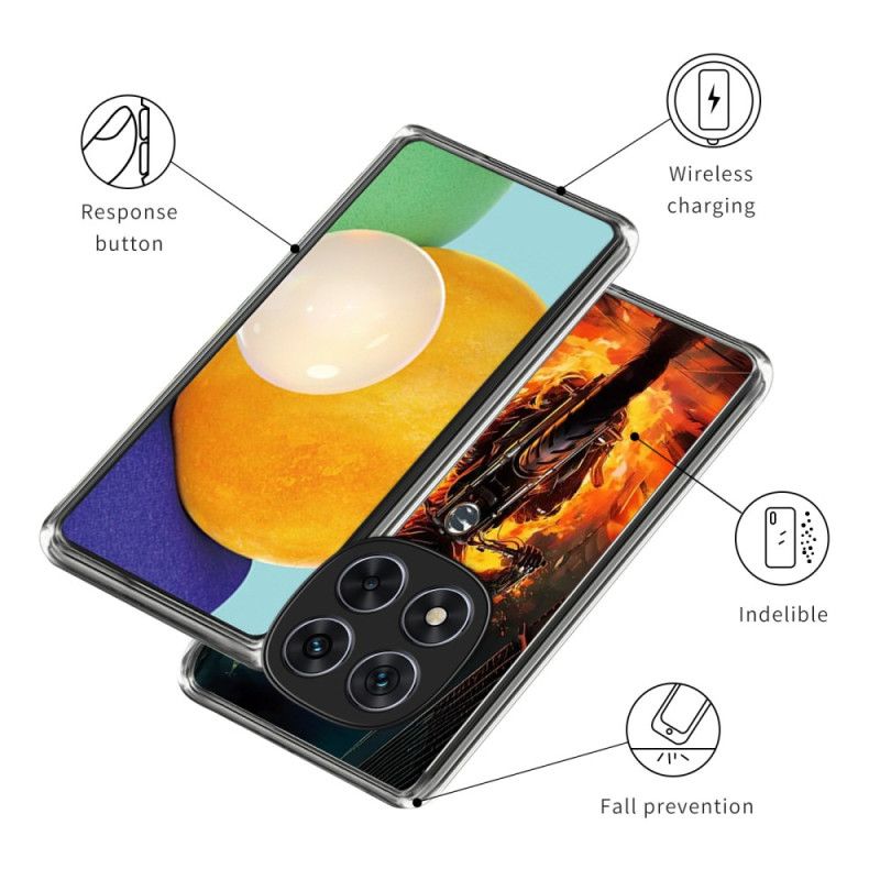 Coque Xiaomi Redmi Note 14 Pro 4G Chevalier de Flammes