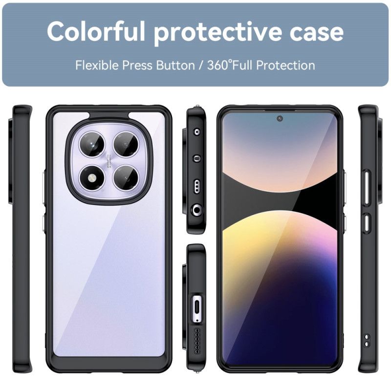Coque Xiaomi Redmi Note 14 Pro 4G Hybride avec Protecteur Écran en Verre Trempé