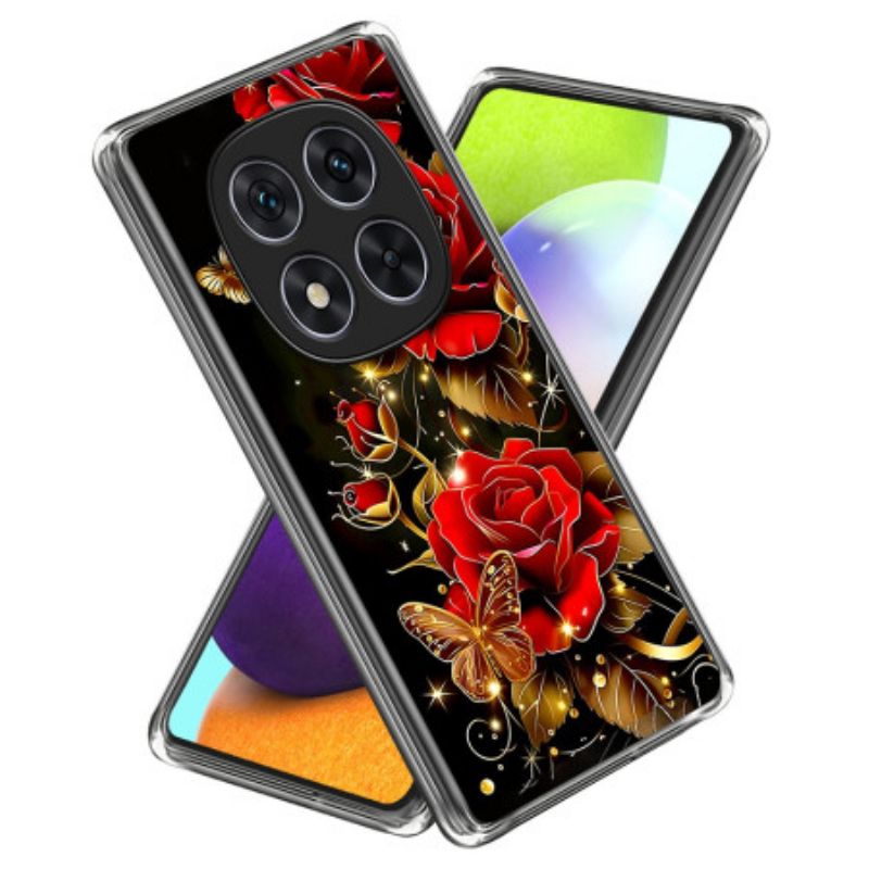 Coque Xiaomi Redmi Note 14 Pro 4G Papillons et Roses