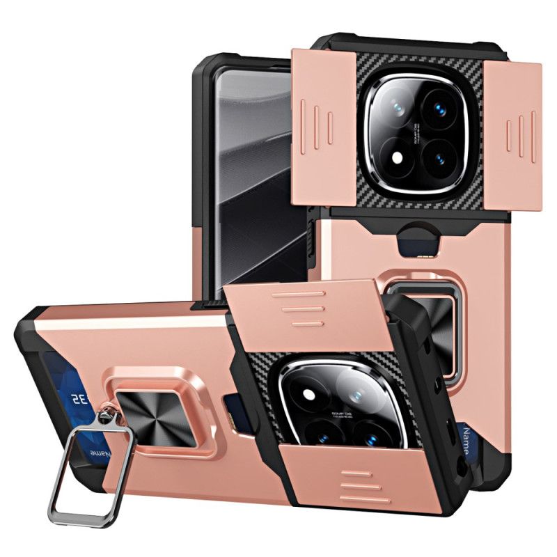 Coque Xiaomi Redmi Note 14 Pro 4G Protection d'Objectif et Porte-Carte