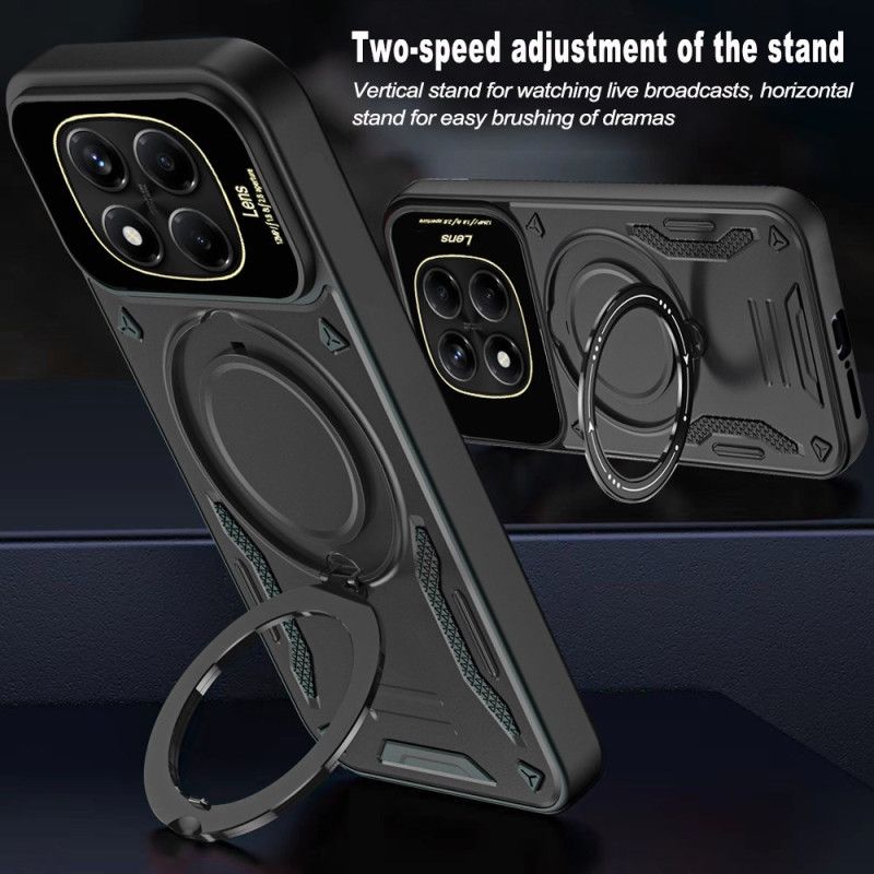 Coque Xiaomi Redmi Note 14 Pro 4G Support Rotatif Magnétique