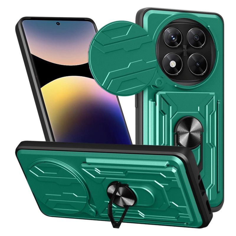 Coque Xiaomi Redmi Note 14 Pro 4G Ultra Résistante avec Support et Protecteur Objectif