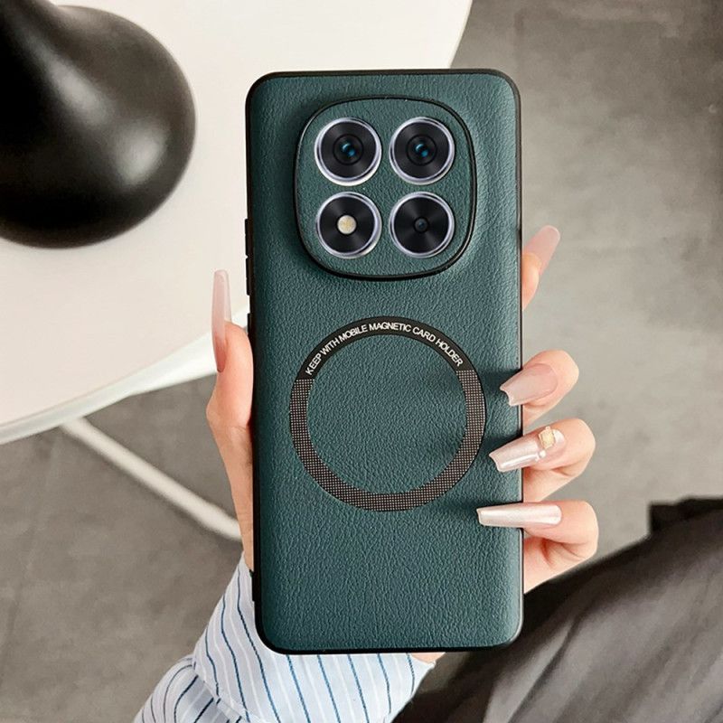 Coque Xiaomi Redmi Note 14 Pro 5G Compatible MagSafe Effet Cuir