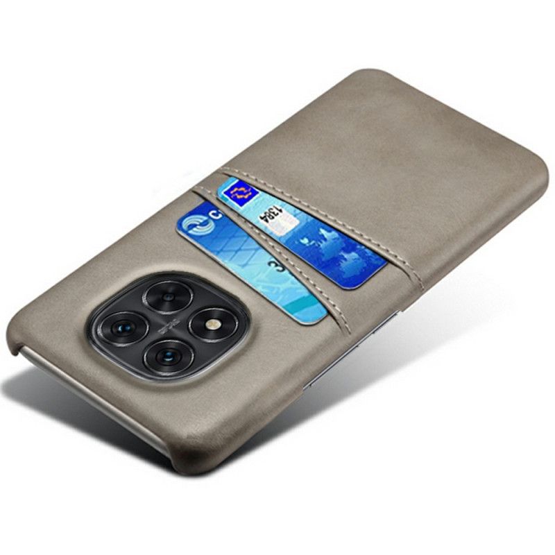 Coque Xiaomi Redmi Note 14 Pro 5G / Poco X7 Effet Cuir Double Porte-Cartes