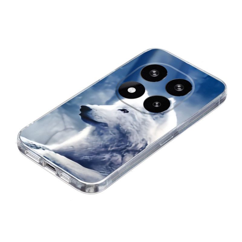Coque Xiaomi Redmi Note 14 Pro 5G / Poco X7 Loup Blanc