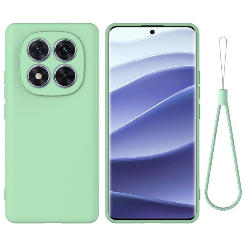 Coque Xiaomi Redmi Note 14 Pro 5G / Poco X7 Silicone Liquide à Lanière