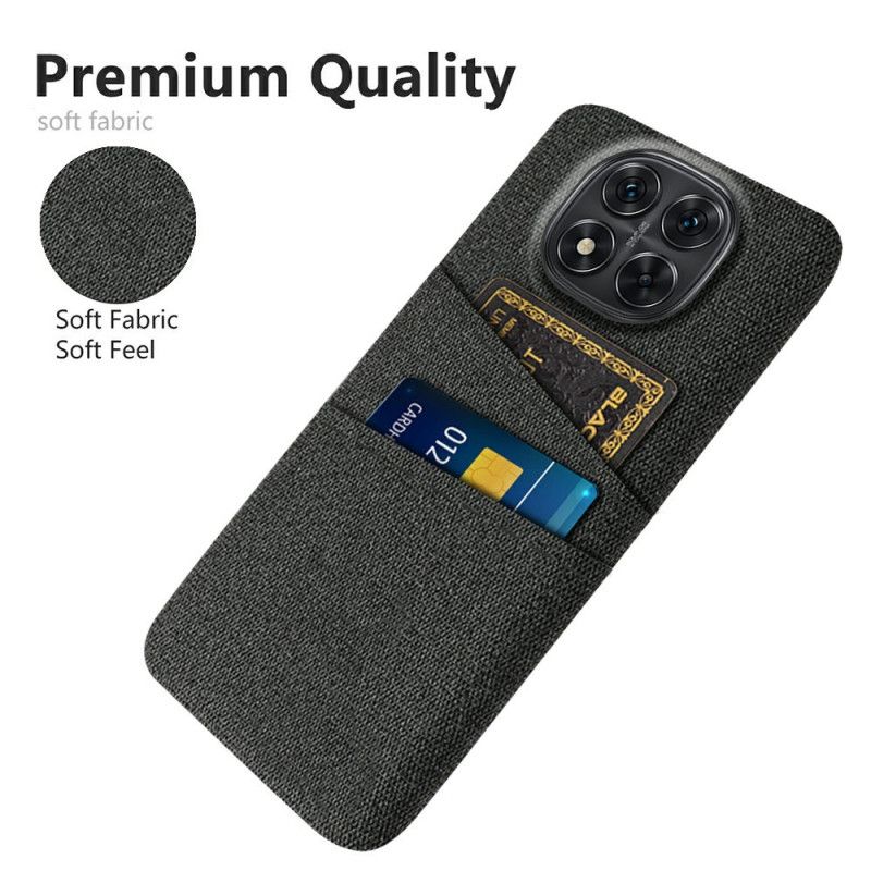 Coque Xiaomi Redmi Note 14 Pro 5G / Poco X7 Tissu Porte-Cartes