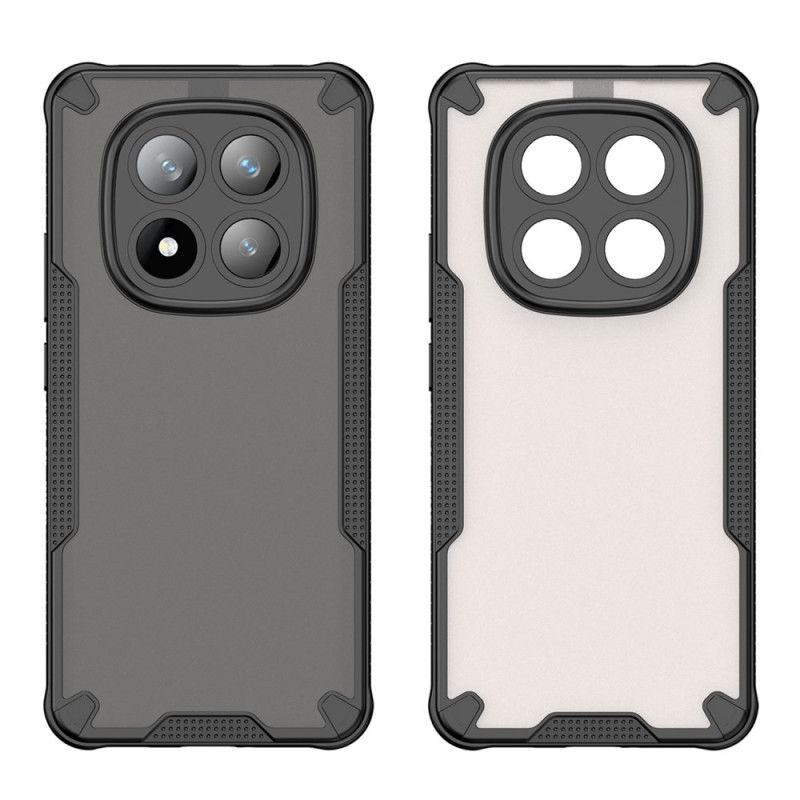 Coque Xiaomi Redmi Note 14 Pro Plus 5G Silicone Semi-Transparent avec Protecteur Écran en Verre Trempé