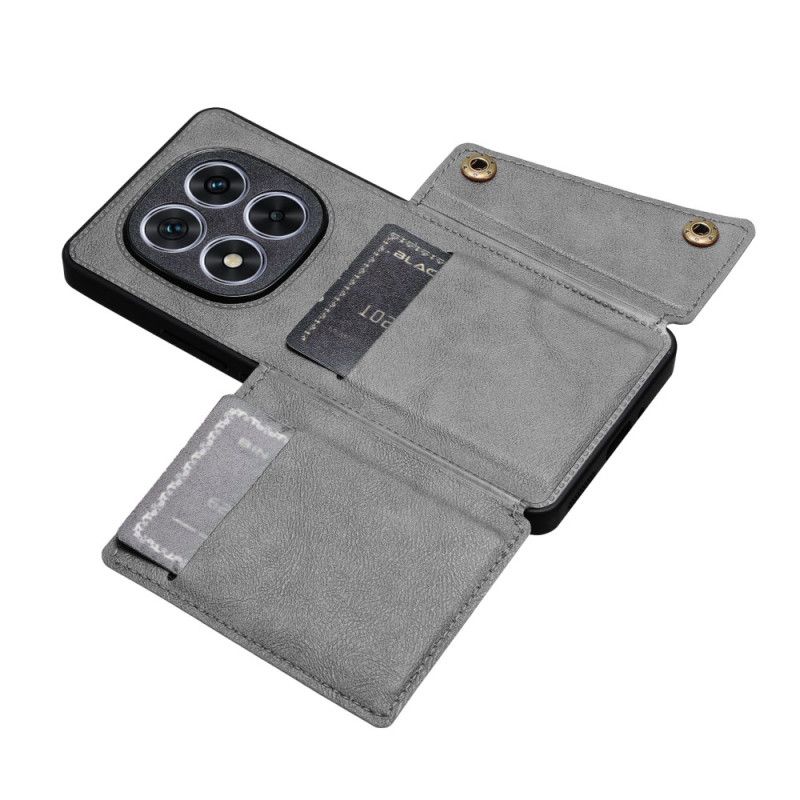 Coque Xiaomi Redmi Note 14 Pro Plus 5G Style Cuir Porte-cartes et Support