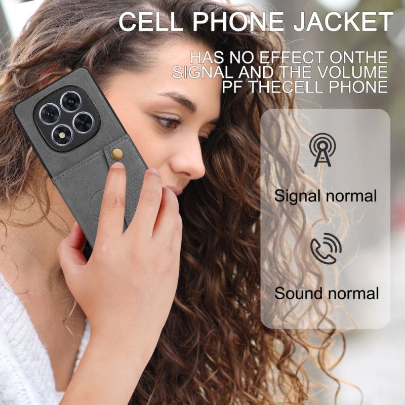 Coque Xiaomi Redmi Note 14 Pro Plus 5G Style Cuir Porte-cartes et Support