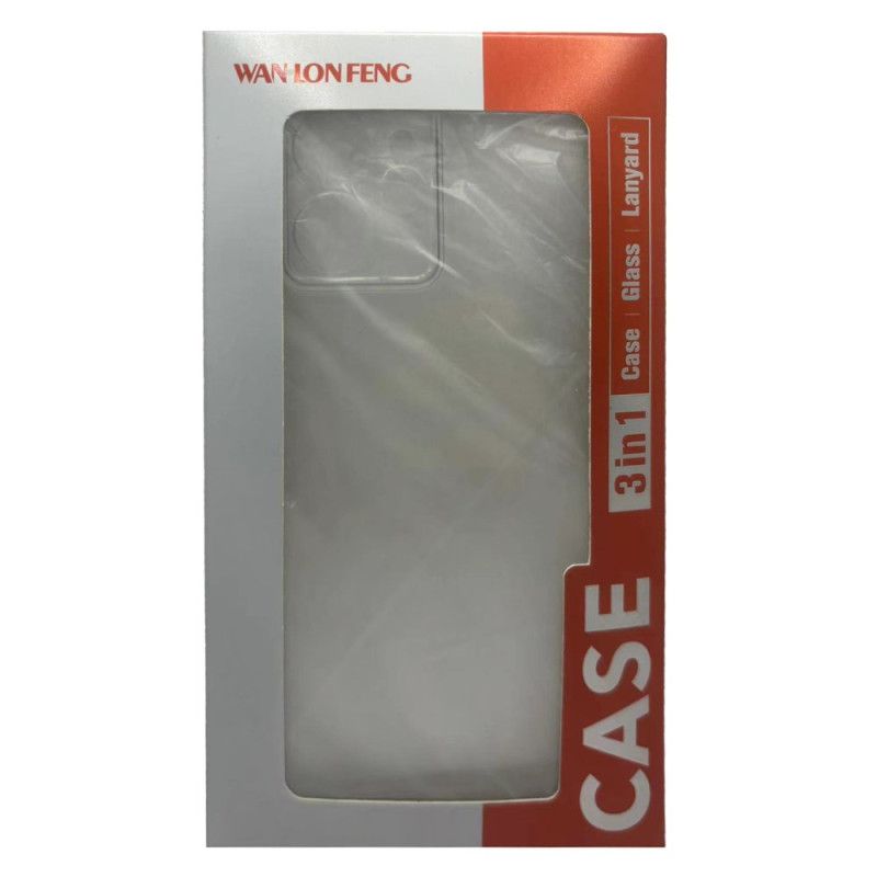 Coque Xiaomi Redmi Note 14 Pro Plus 5G Transparente Renforcée avec Protecteur Écran en Verre Trempé