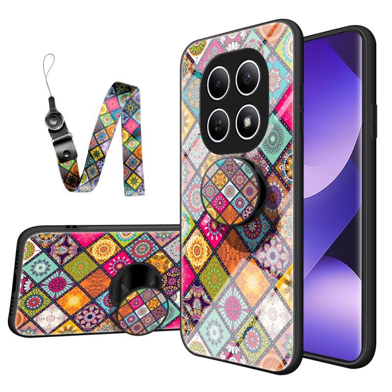 Coque Xiaomi Redmi Note 15 5G / Poco M8 5G Support et Lanière Patchwork