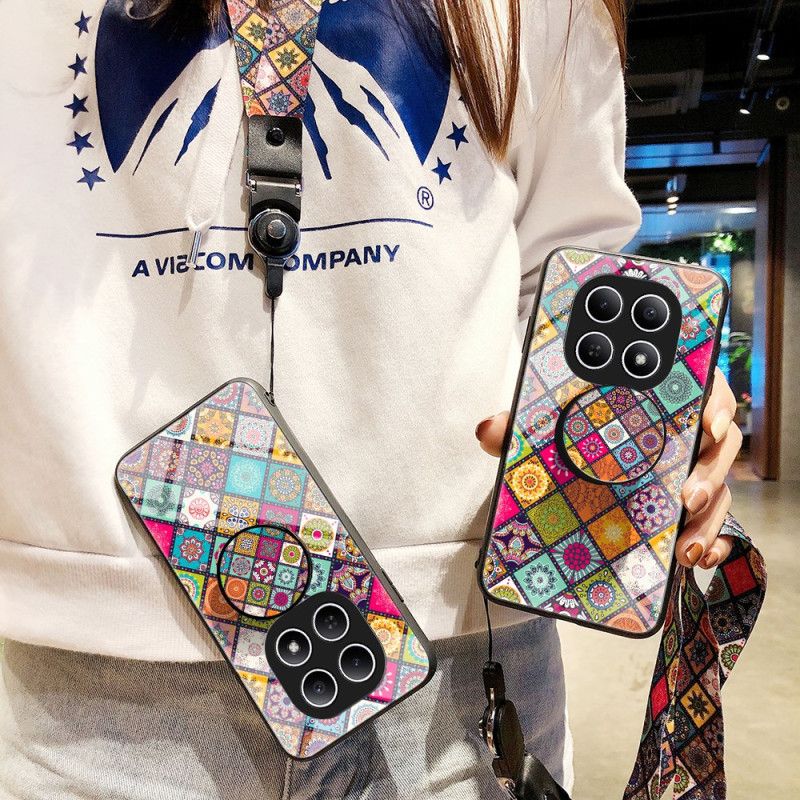 Coque Xiaomi Redmi Note 15 5G / Poco M8 5G Support et Lanière Patchwork