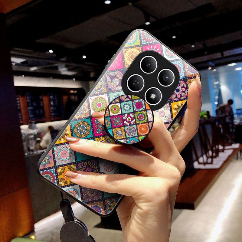 Coque Xiaomi Redmi Note 15 5G / Poco M8 5G Support et Lanière Patchwork