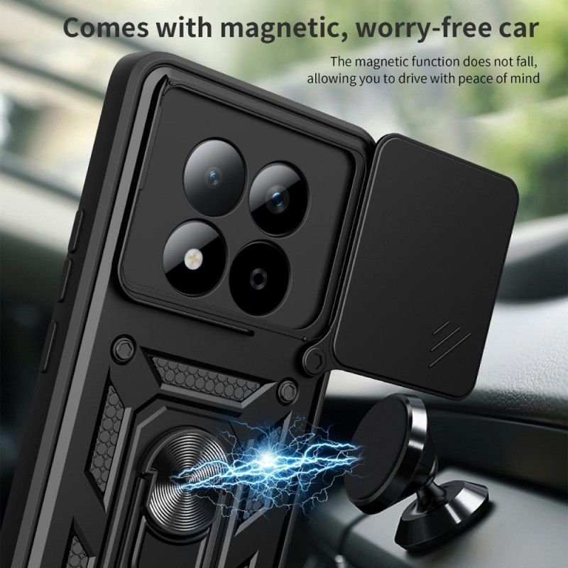 Coque Xiaomi Redmi Note 15 Pro 5G Protection Caméra Coulissante et Support