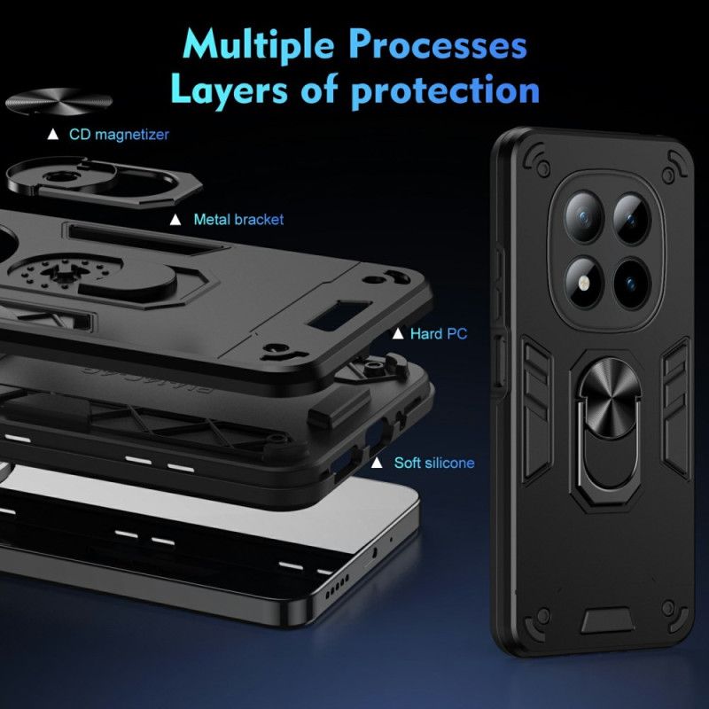 Coque Xiaomi Redmi Note 15 Pro Plus 5G / Poco M8 Pro 5G Anneau Support et Protection Renforcée