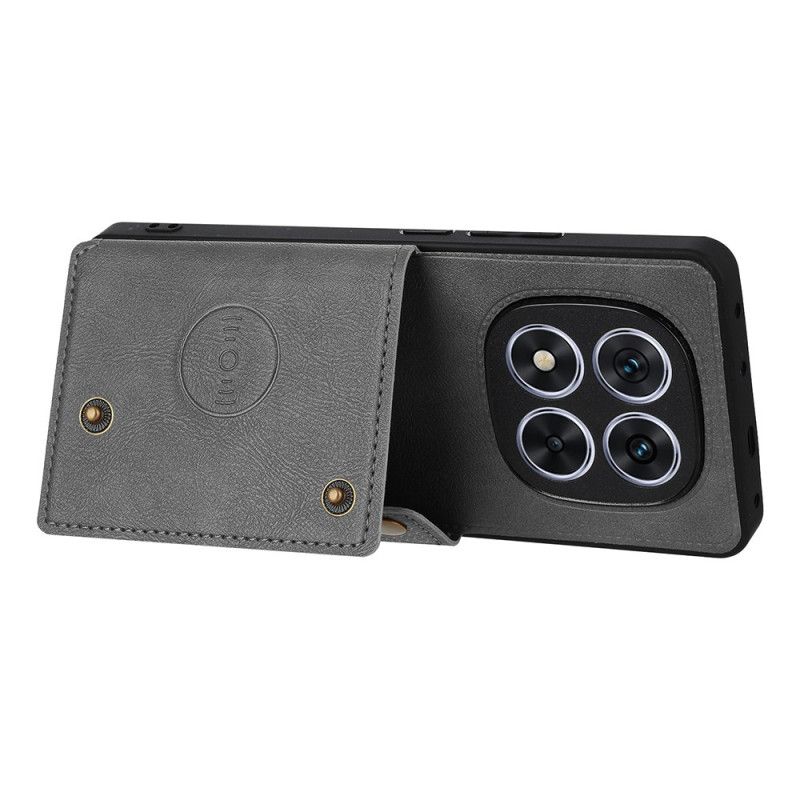 Coque Xiaomi Redmi Note 15 Pro Plus 5G / Poco M8 Pro 5G avec Porte-Cartes et Support